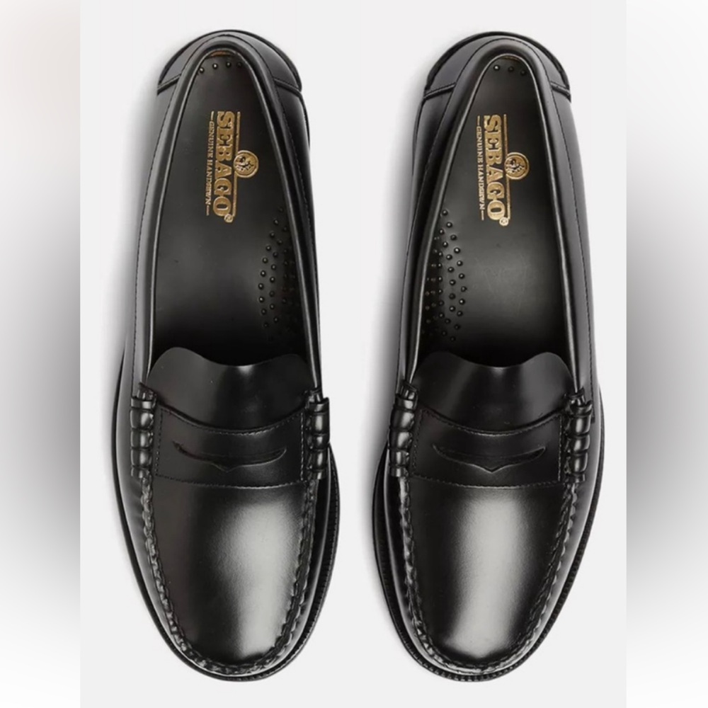 Sebago Black Leather Loafers